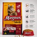 MAGNUS PREMIUM TODO DIA GATOS ADULTOS SABOR MIX CARNE E FRANGO