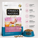 FÓRMULA NATURAL SUPER PREMIUM LIFE CÃES ADULTOS PORTES MINI E PEQUENO FRANGO E LINHAÇA