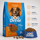 DOG DINNER CÃES ADULTOS SABOR CARNE E CEREAIS