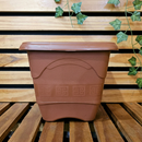 VASO QUADRADO M INPLAST TERRACOTA 5,5 LITROS