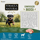 FÓRMULA NATURAL SUPER PREMIUM LIFE CÃES FILHOTES PORTES MÉDIO E GRANDE SABOR FRANGO E MAÇÃ