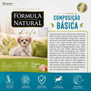 FÓRMULA NATURAL SUPER PREMIUM LIFE CÃES FILHOTES PORTES MINI E PEQUENO FRANGO E MAÇÃ