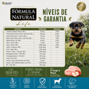 FÓRMULA NATURAL SUPER PREMIUM LIFE CÃES FILHOTES PORTES MÉDIO E GRANDE SABOR FRANGO E MAÇÃ