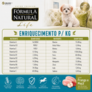 FÓRMULA NATURAL SUPER PREMIUM LIFE CÃES FILHOTES PORTES MINI E PEQUENO FRANGO E MAÇÃ