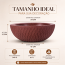 VASO BACIA SICILIA CAFÉ 12 TERRANO AFORT PREMIUM RESISTENTE UV MODERNO E ELEGANTE
