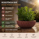 VASO BACIA SICILIA CAFÉ 12 TERRANO AFORT PREMIUM RESISTENTE UV MODERNO E ELEGANTE