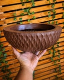 VASO BACIA SICILIA CAFÉ 12 TERRANO AFORT PREMIUM RESISTENTE UV MODERNO E ELEGANTE