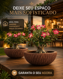 VASO BACIA SICILIA CAFÉ 12 TERRANO AFORT PREMIUM RESISTENTE UV MODERNO E ELEGANTE