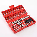 Kit com 46 Peças de Ferramentas Multifuncional com Maleta